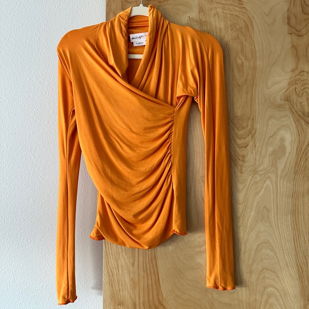 The Line by K Felix Jersey Wrap Top